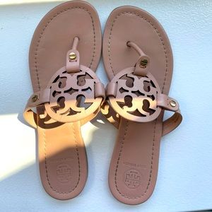 Very gently used Tory Burch Miller Sandals - Tan / Size 7